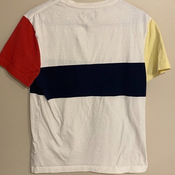 J. Crew Always, Men's t-shirt SS, size S, Yellow, blue, white and red - Picture 4 of 4